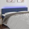VidaXL LED Headboard Bedroom Furniture Double Bed Accessory Head of Bed Frame Interior Blue 3121870