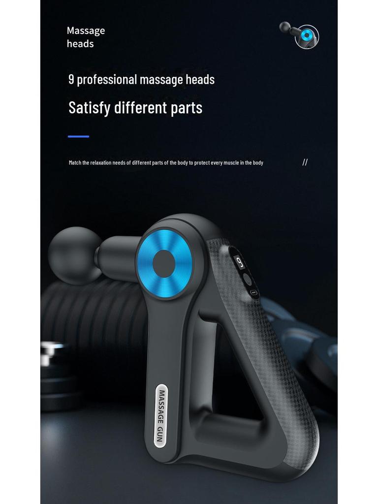 8891 Компактный треугольный USB-пистолет для массажа фасций с электрической мышечной релаксацией