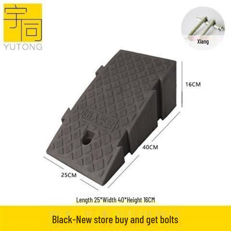 Треугольная пластиковая автомобильная аппарель для порога и подушка-лежачий полицейский