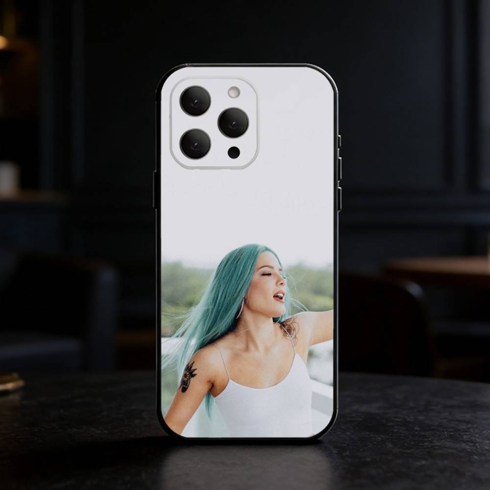 Singer H-Halsey Phone Case For iPhone 17,16,15,14,13,12,11 Plus,Pro,Max,Mini Silicone black Soft Cover