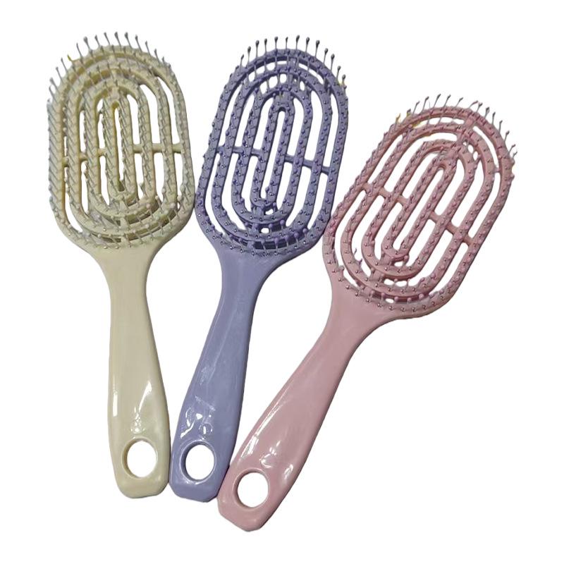 Fluffy High Skull Air Cushion Hair Comb for Women's Long Hair Styling and Massage, Special Ribbed Design