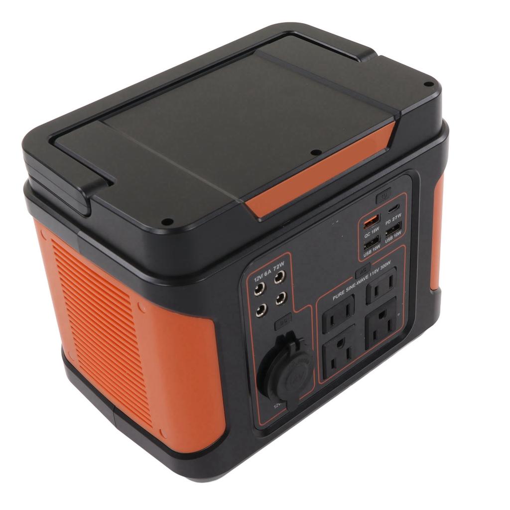 Portable Power Station 300W 80000mah Pure Sine Wave Outdoor Power Supply with Lighter