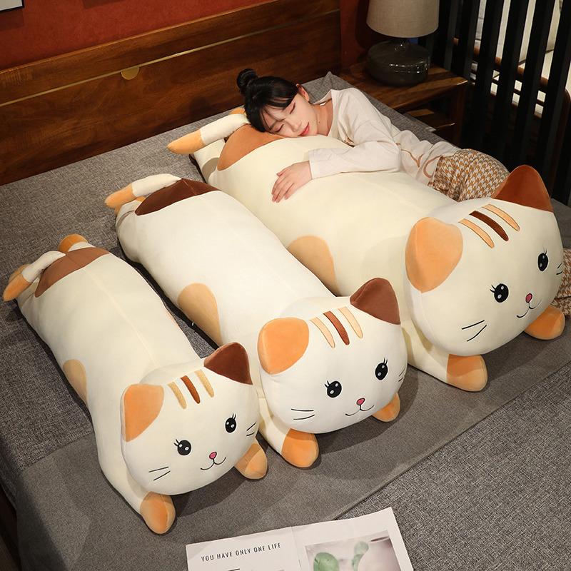 Cute And Soft Cat Throw Pillow Plush Toy Doll Kitten Doll Children'S Company Soothing Doll