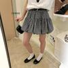 Autumn 2025 Women's Plaid Ruffle A-Line High Waist Slimming Short Skirt, Anti-Exposure