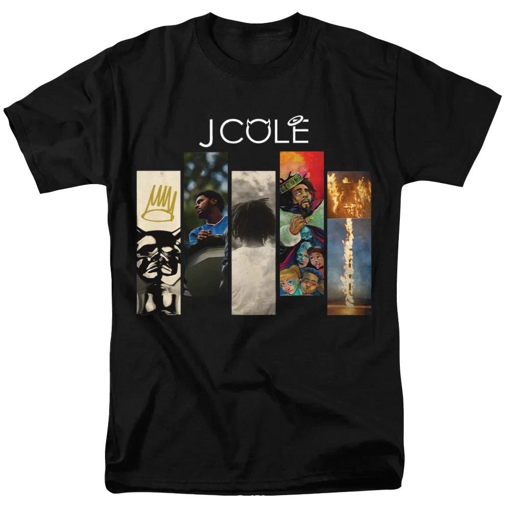 Rapper J Cole Album Cover TShirt 100cotton Unisex Shirt 2026 Summer New Y2k Unisexs Hiphop Style Short Sleeve Tshirt Fan Gift