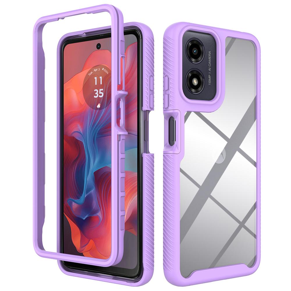 Чехол для Motorola Moto E14 4G/G24 4G/G04 4G/G04s 4G, противоударный, 2-в-1, из ПК+ТПУ, чехол для телефона