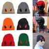 1PC Beanie Soft-Knitted Devil Trendy Horn Playful Hat Stretchy Warm Cold-Resistant Knitted Winter-Ready