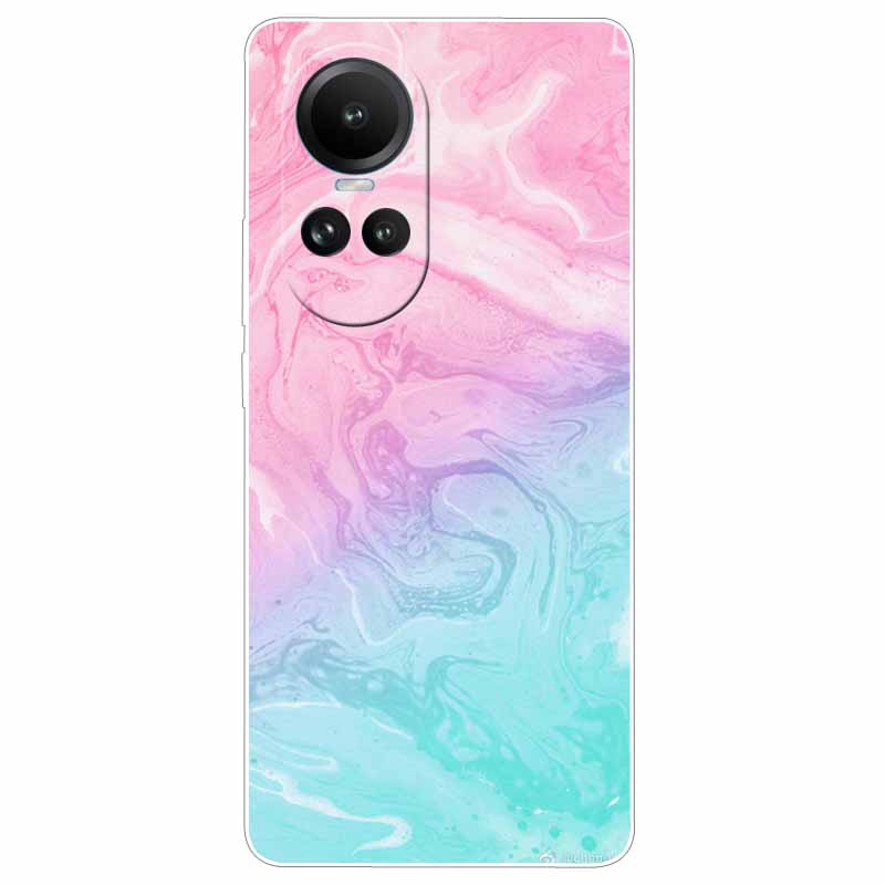 Чехол для Oppo Reno 10 5G CPH2531 Силиконовый Расписной Кот Животные ТПУ Мягкий Мраморный Coque для Oppo Reno10 Pro 5G CPH2525 Чехол для Телефона