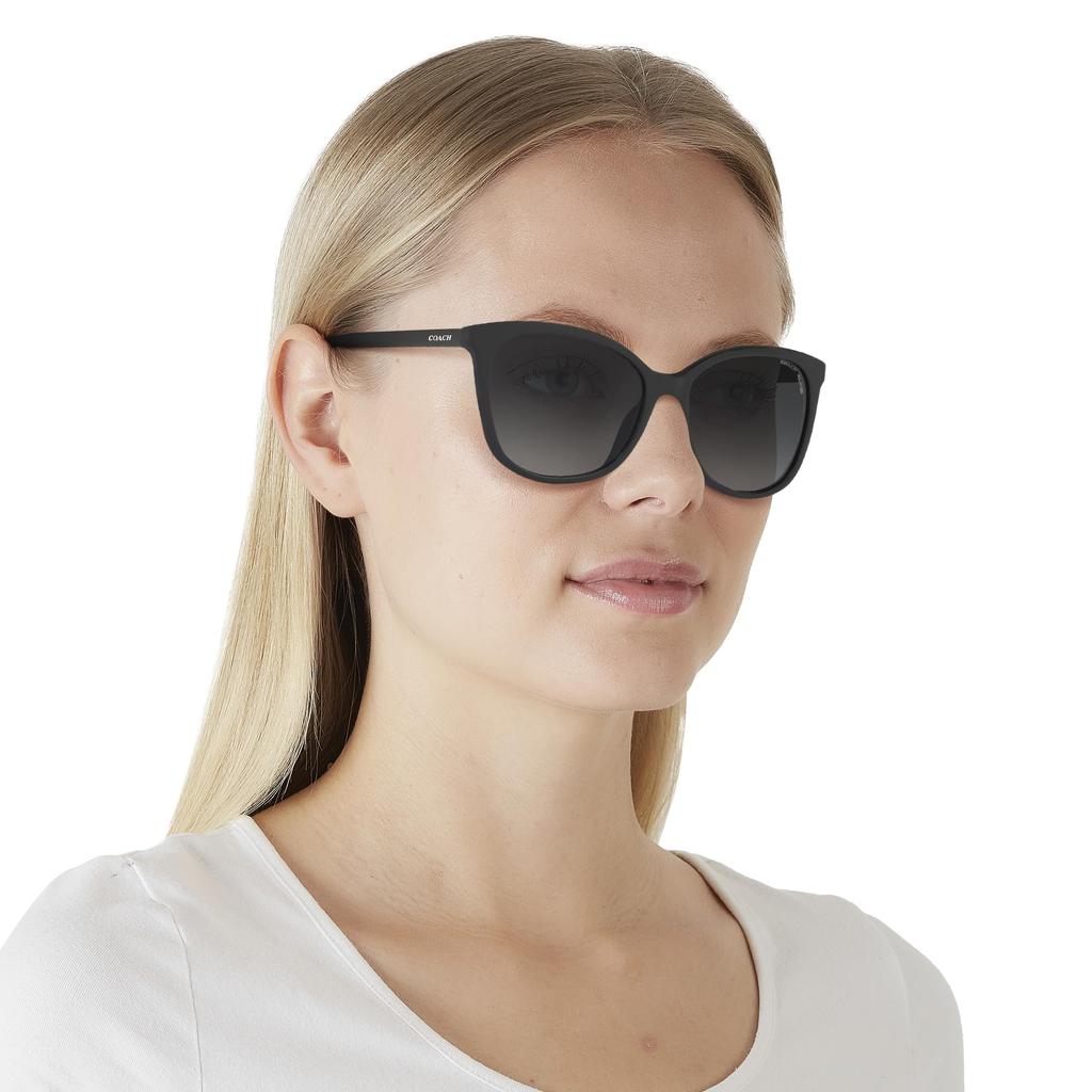 Coach Солнцезащитные очки 0HC8271U ПОЛЯРИЗОВАННЫЕ 5002T3 СЕРЫЙ ГРАДИЕНТ ПОЛЯРИЗОВАННАЯ ЛИНЗА 57 ЧЕРНЫЙ/ТЕМНЫЙ