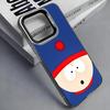 S-South P-Park Cartoon Phone Case For iPhone 17, 16,15,14,13,12,11 Plus,Pro Max, Colorful Silver Funda Cover