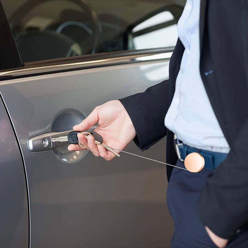 Retractable Anti Lost Lanyard Clip Retractable Key Chain ID Card Badge Holder Badge Reel Clip