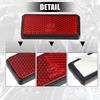 uxcell 2pcs Front Lower Fork Reflector Sticker Rear Saddlebag Side Visibility Reflector Stripe Kit Universal Red