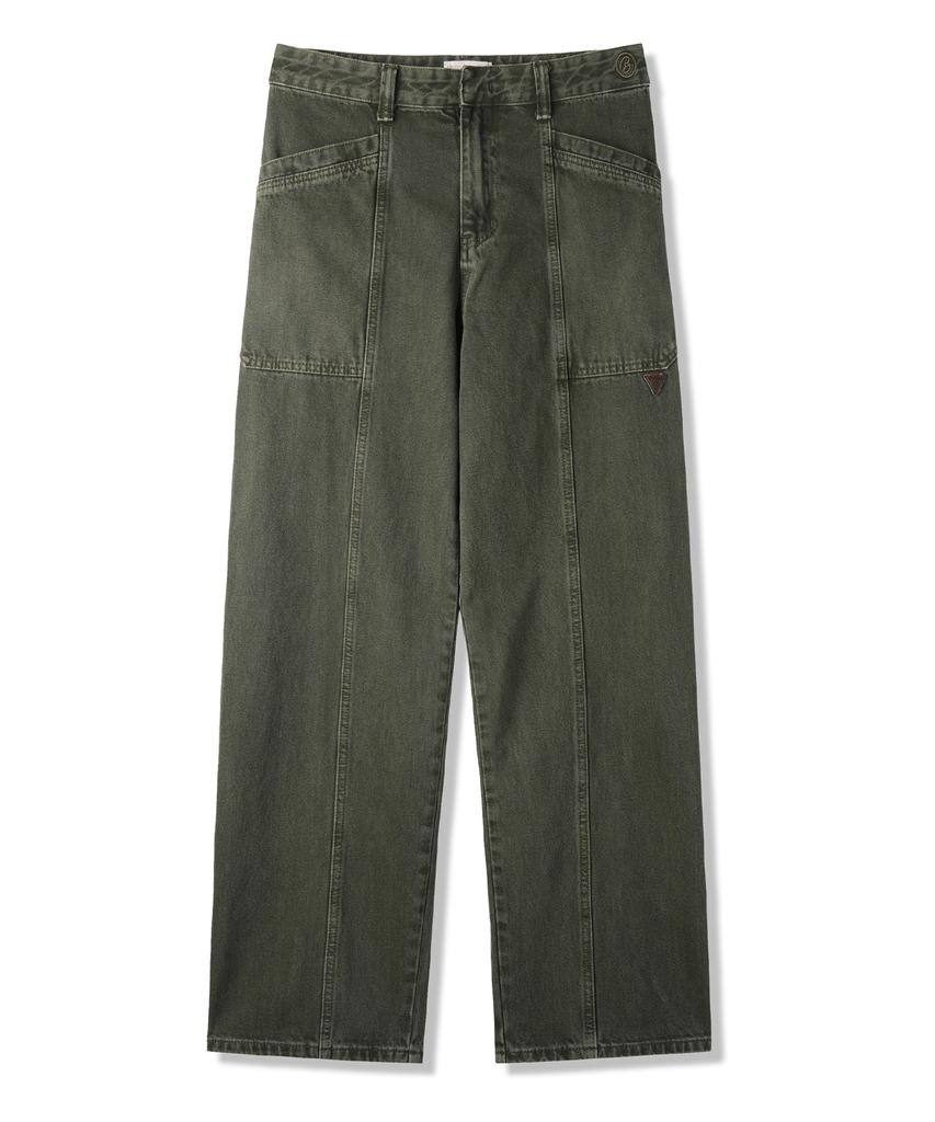 BAKKEN Pigment Straight Fatigue Pants Bk8924_Khaki