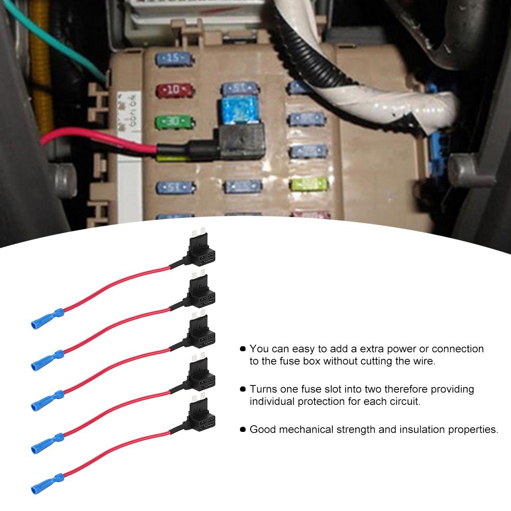 5 шт. автомобильный дополнительный контур средний стандартный держатель блока предохранителей