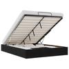 Ottoman Bed without Mattress Black 140x200 cm Velvet