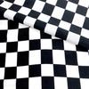 Checkered Chiffon 145cm Irregular Check Japanese Craft Check Pattern [moonfarm] Fabric, Wide, Pattern, Pattern, White, Black, Monochrome, Fabric, (3m)