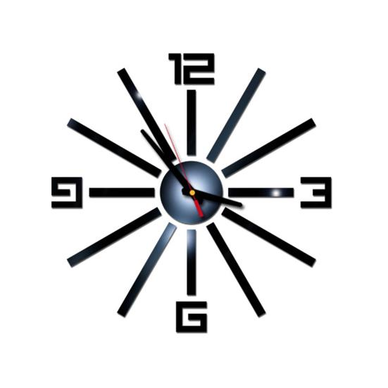 Настенные часы с 3D-эффектом, римскими цифрами, настенная установка, акриловые часы без перфорации