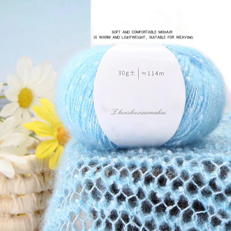 30г/моток Жемчуг Ручная работа Кашемировая шерсть Свитера Южноафриканский Мохер Пони Ремесла Толстая нить Шарф Мохеровая пряжа Сделай сам