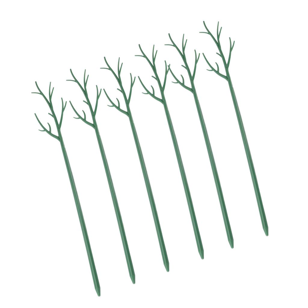 Plant Support Stakes Removable Garden Tree Branch Shape Green Plant Pole for Potted Plants and
