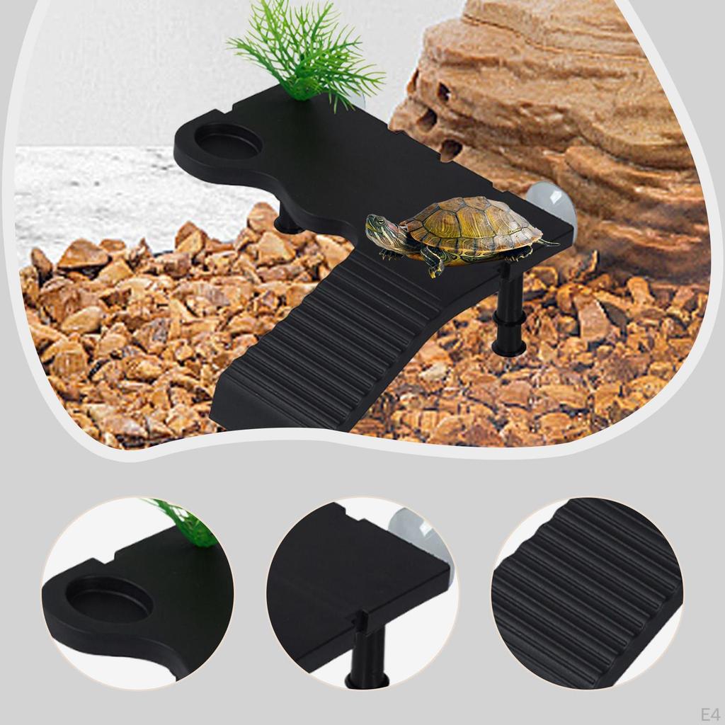 Декоративный плавающий пандус для черепах и рептилий с присоской, лестница для лазания для аквариума
