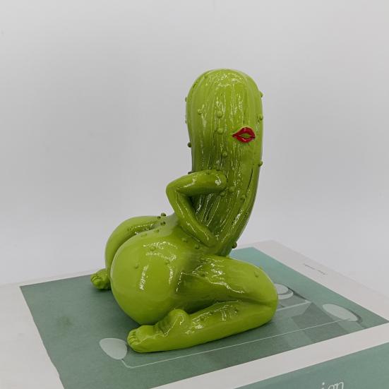 Сексуальное украшение в виде соленья, ручная работа, статуэтка пикантного соленья из смолы, настольная дерзкая фигурка в виде соленья, розыгрыш, подарок для любителей солений