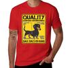 Quality German Engineering - Dachshund Dog humor T-Shirt korean fashion Aesthetic clothing men t shirts
