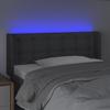 Vidaxl Zagłówek Do Łóżka Z Led, Ciemnoszary, 93X16X78/88 Cm, Tkanina