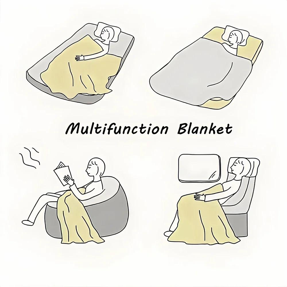 Anime M-Mo Dao Zu Shi Blanket Blanket For Couch Sofa Travel Home Hiking Picni Bed Beding Flannel Blanket Birthday Gift