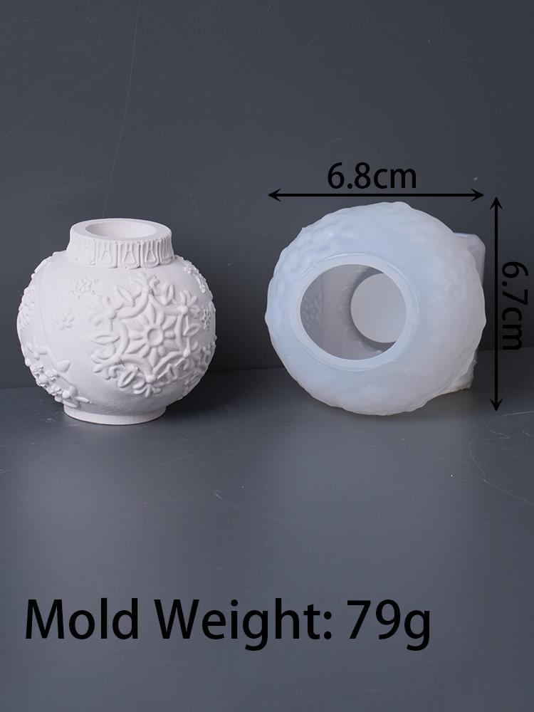 Рельефный Рождественский шар Подсвечник Силиконовая форма Сделай сам Ручная работа Подсвечник Форма для бетона и гипса Изготовление поделок из смолы Рождественский декор