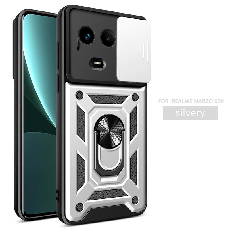 Для OPPO Realme 11 5G Global Case Магнитный держатель кольца Чехол для телефона для Realme11 Realmy 11 5G 6.72" Slide Camera Armor Back Cover