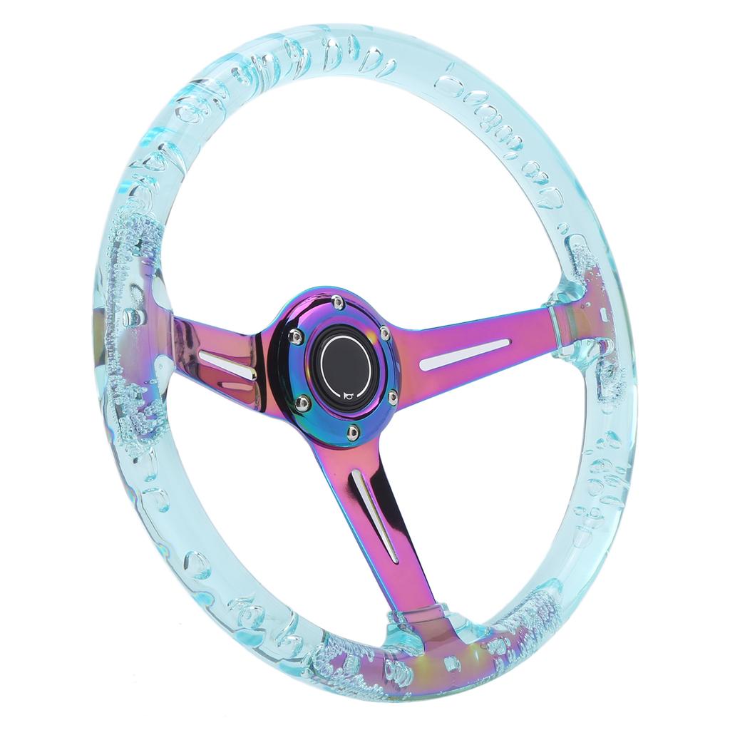 14-дюймовый Руль автомобиля Логотип Кнопка сигнала Аксессуары Модификация Подходит для квадроцикла Карта UTVФиолетовый