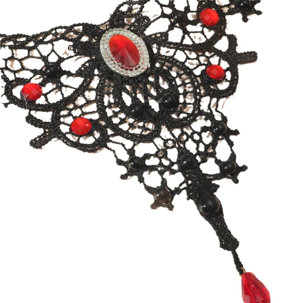 Ожерелье на ключицу в готическом стиле с кружевом — преувеличенные украшения в европейском стиле для женщин