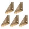 5Pcs Corner Brace Brackets Rustproof Corrosion Resistant Simple Installation 90-Degree Triangle Gusset Corner Brace Fasteners