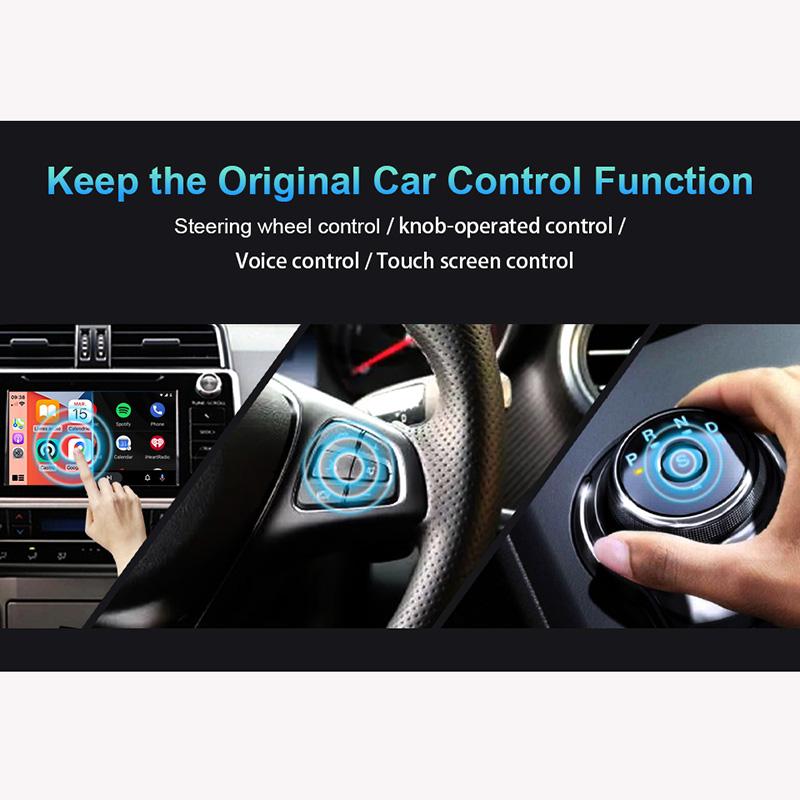 Мини беспроводной CarPlay Android Auto Carplay адаптер Smart AI Box WiFi USB Type C соединение Plug and Play Универсальные автомобильные аксессуары