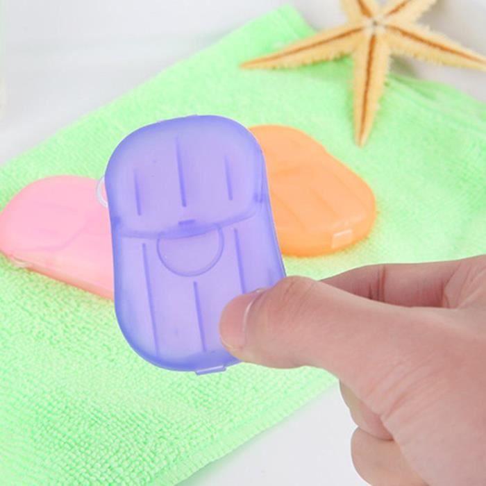 1pc R Soap Convenient Washing Hand Bath Soap Flakes Travel Portable Scented Slice Sheets Foaming Box Paper