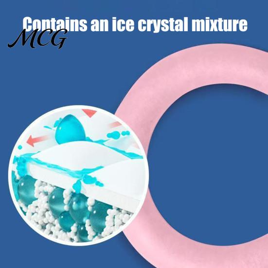 Reusable Cooling Tube Portable Neck Tub for Summer, Lightweight Wearable Cooler, Long-lasting Cooler Ice Cold Ring, Heatstroke Prevention Wrap Collar
