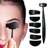 1Set 6-in-1 Eyeshadow Crease Line Kit Portable Travel Eyeshadow Crease Stamp Women Cut Crease Creation Beginner-Friendly Professional Eye Makeup Tools