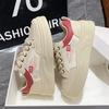 2025 Little White Shoes Women's Summer New Korean Version Ins Female Students Casual Network Versatile Board Shoes Street Shot YB7302
