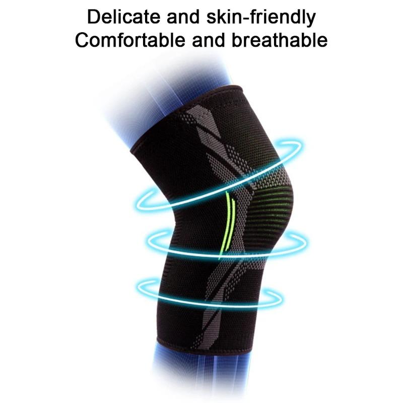1PCS Fitness Running Bicycle Knee Support Braces Elastic Nylon Sport Compression Knee Pad Sleeve for Basketball Volleyball Knee