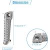 1Pair 7mm Aluminium Alloy Motorcycle Footrest Footpeg Foot Rest Peg Bike Bicycle Cycling Silver Tone for Yamaha R1 YZF R6