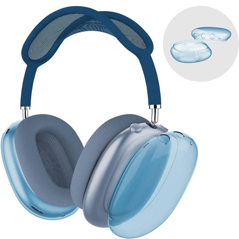 Чехол для AirPods Max, прозрачная мягкая кожа из ТПУ, устойчивая к царапинам, прозрачные аксессуары, ультразащитный чехол для Apple AirPods Max