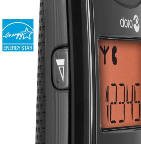 Doro PhoneEasy 100w Duo Cordless Phone 2 Handsets Black