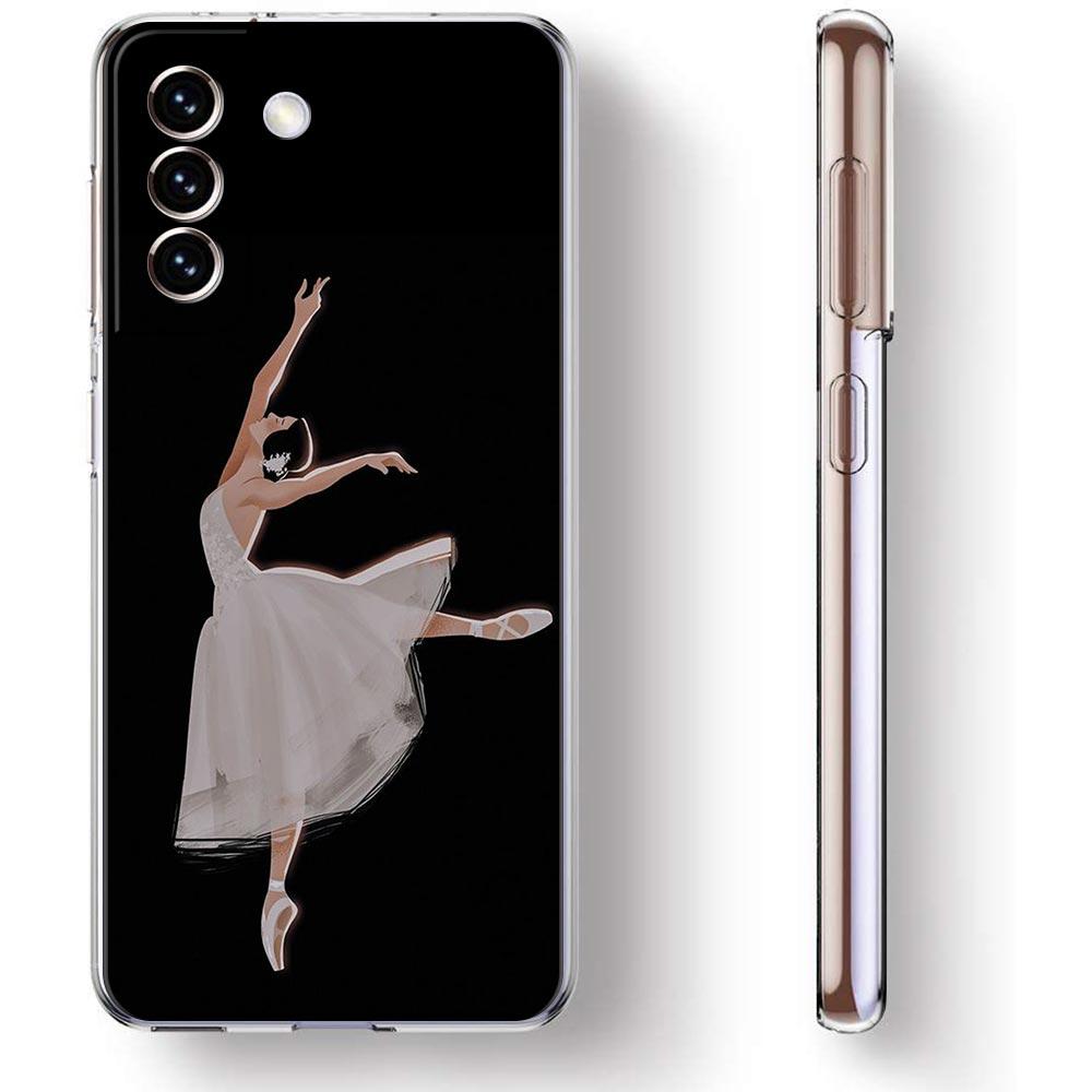 Простой чехол для телефона с балетным лебедем для Samsung Galaxy S23 S22 5G S20 Ultra S21 FE 5G S10E S9 S8 S10 Plus Мягкая задняя крышка