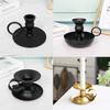 Nordic Black Iron Candle Tray – Small Candlestick Ornaments for Home, Model Room, or Living Room Decor