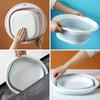 RULAYMAN Foldable Wash Basin/Tub, 3L, Soft Silicone, Scandinavian Design, Compact Storage, Space-Saving, Multi-Purpose for Laundry, Cleaning, Footbath