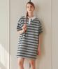 Zero Street [2 Colors] Striped Collar Dress