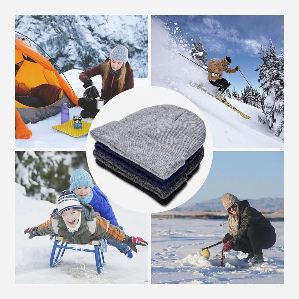 Black Rock Label Band Society Adult Knit Hats Fashion Casual Beanie Hat Women's Warm Headgear Men's Knitted Hat