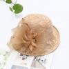 Temperament Flower Lace Top Hat Ladies Summer Sun Hat Fashion Dome Versatile Curling Basin Hat