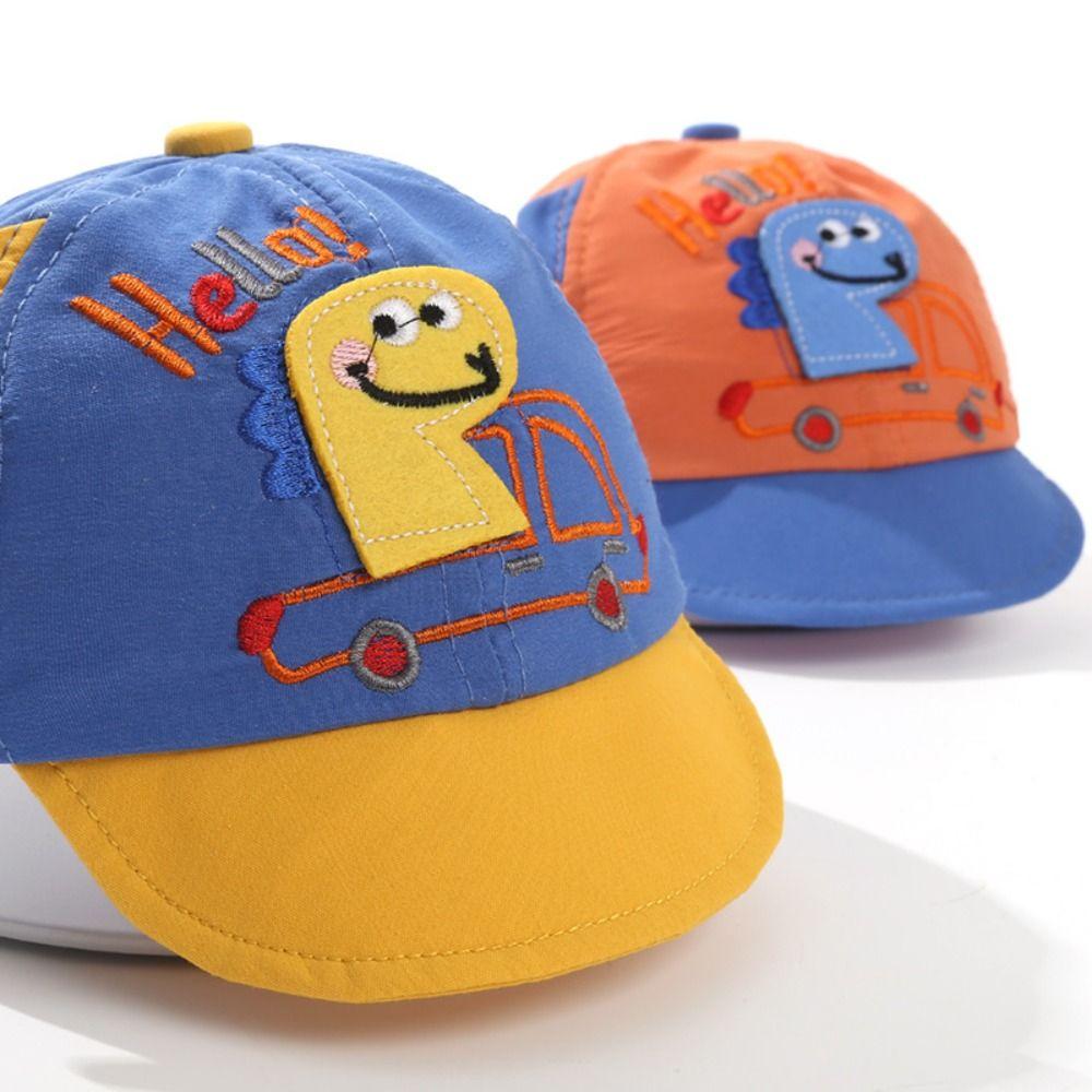 Embroidery Boys' Baseball Cap Soft Brim Children Cap Cute Toddler Sun Hat  Children