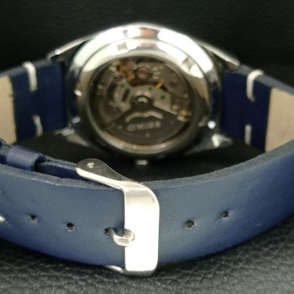 ВИНТАЖНЫЕ ОТРЕМОНТИРОВАННЫЕ МУЖСКИЕ АВТОМАТИЧЕСКИЕ ЧАСЫ SEIKO 5 6309A ЯПОНИЯ СИНЕГО ЦВЕТА a444461-1